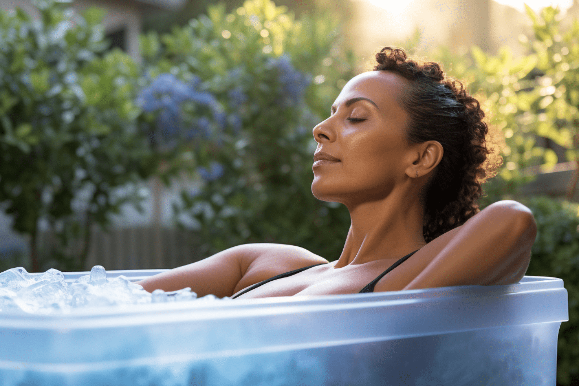 Relaxing in Ice bath